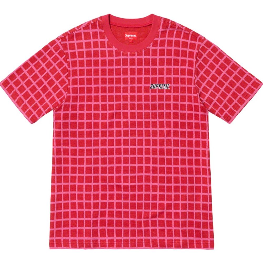 Supreme Grid Jacquard S/S Top shirt UNISEX (MEDIUM)